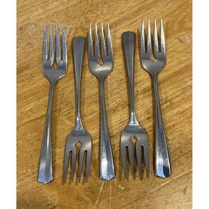 Oneida GALA IMPULSE Stainless Salad‎ Forks ~ Lot of 5